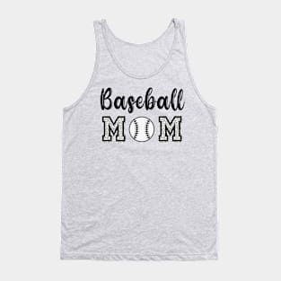 Baseball Mom black and white animal print Tank Top